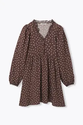 Robe courte à pois Femme