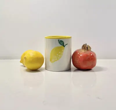 Bougie céramique Citron basilic