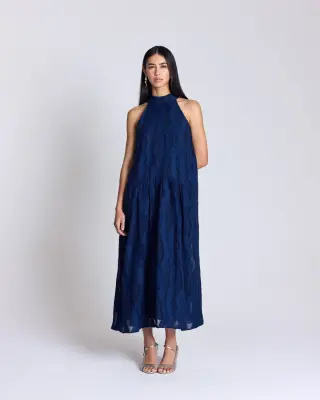 Robe Daphne bleu marine