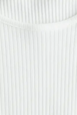 Top avec manches en mousseline - Blanc