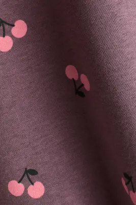 Sweat imprimé - Violet/cerises