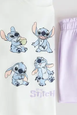 Pyjama imprimé en coton - Violet/Lilo et Stitch