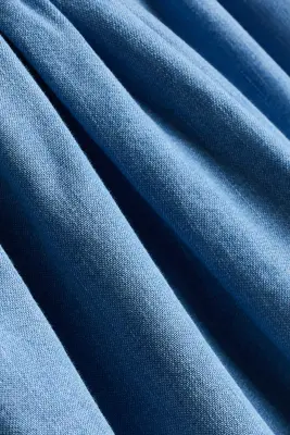 Robe en denim avec nœud - Bleu denim