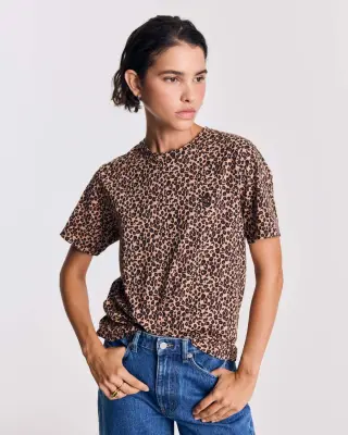 Tee-shirt Bree léopard brodé