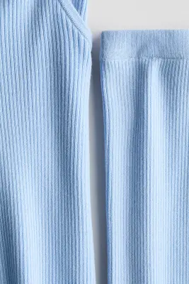 Ensemble 2 pièces top et legging - Bleu clair