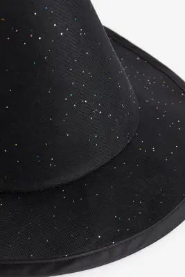 Chapeau de sorcière - Noir/pailleté