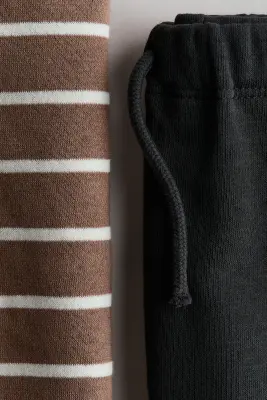 Ensemble 2 pièces en molleton - Beige/gris foncé