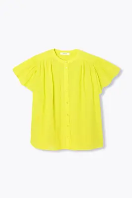 Chemise en cotonnade unie