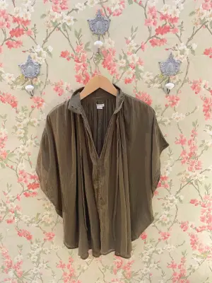 Nouveau ! LAURENCE BRAS Blouse Wheeless Kaki -30%