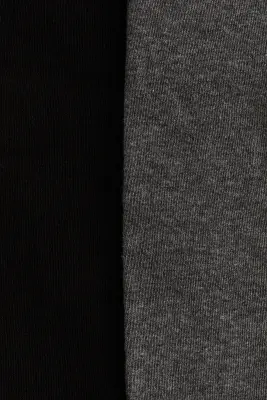 Collants, lot de 3 - Noir/gris chiné