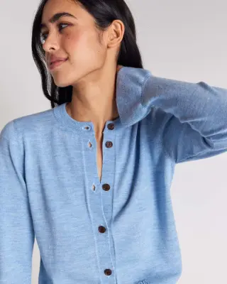 Cardigan Rosalie bleu ciel