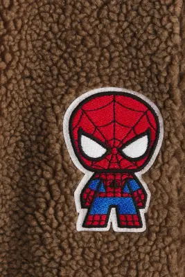 Veste en tissu Teddy bear avec applications - Marron/Marvel Comics