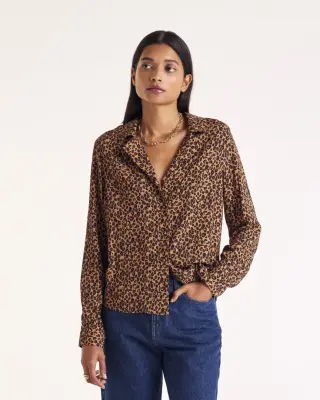Chemise George léopard