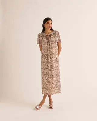 Robe Valence imprimé sunset flower