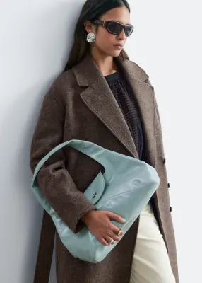 Sac porté épaule incurvé - Bleu clair