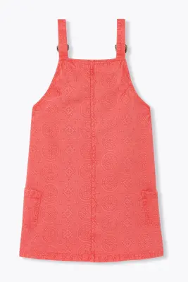 Robe salopette brodée