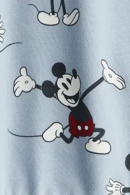 Sweat imprimé - Bleu clair/Mickey