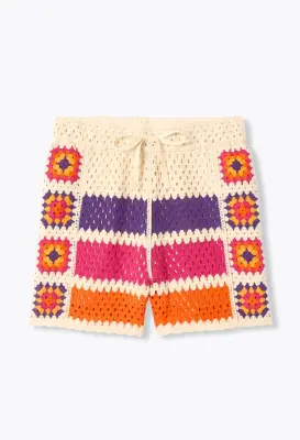 Short en crochet Femme