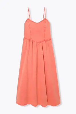 Robe midi à bretelles