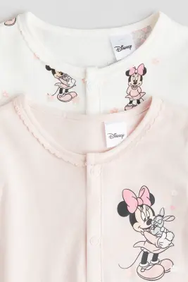Lot de 2 pyjamas imprimés - Rose clair/Minnie