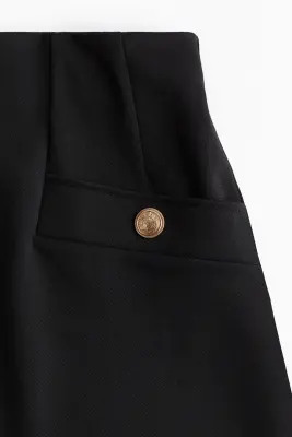 Short en interlock - Noir