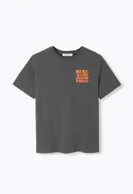 T-shirt à message good vibes