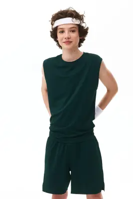 Ensemble de sport 2 pièces DryMove™ - Vert foncé