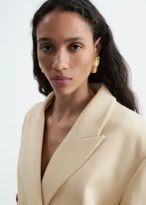 Boucles d’oreilles sculptées - Doré