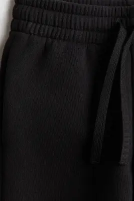 Pantalon jogger à l'intérieur brossé - Noir