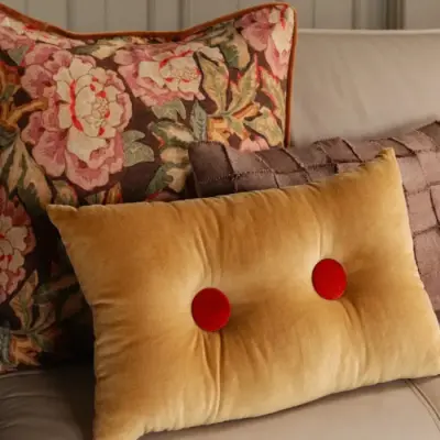 Coussin Elora Moutarde