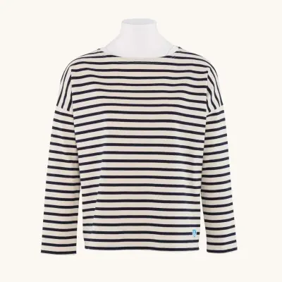 Marinière Ecru / Marine oversized
