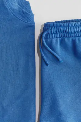 Ensemble 2 pièces en molleton - Bleu