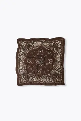 Foulard carré en laine Femme