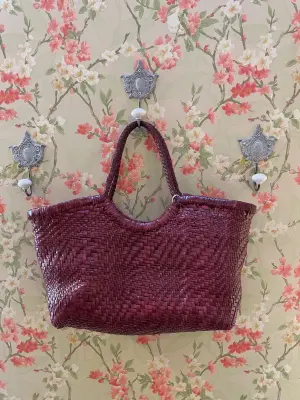 Nouveau ! DRAGON DIFFUSION Sac Nantucket Big Optical Bordo