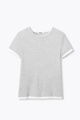 T-shirt slim effet superposé