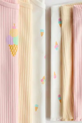 Lot de 3 pyjamas en coton - Rose clair/glace