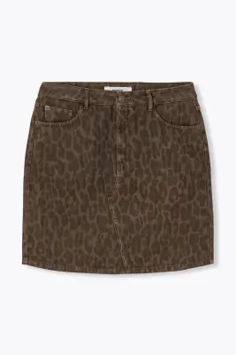 Jupe courte léopard Femme