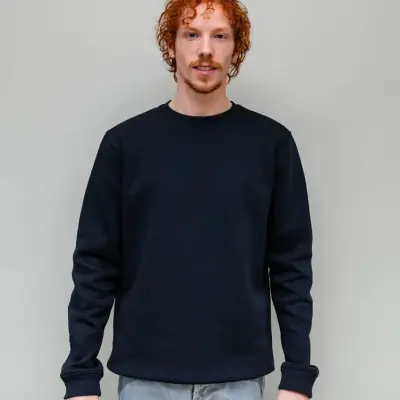 Sweat homme Alex molletonné bleu marine