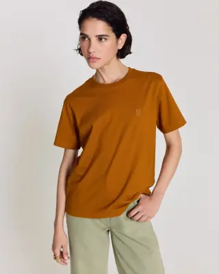 Tee-shirt Bree brodé cannelle