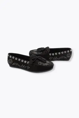 Mocassins à glands cuir clouté