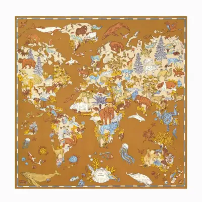 Carré Atlas Beige