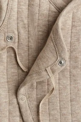Combinaison matelassée en jersey - Beige