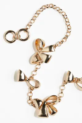 Collier avec nœuds - Doré