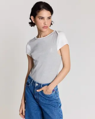 Tee shirt Elma gris chiné