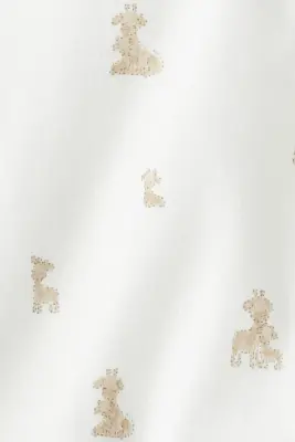 Lot de 5 bodies croisés - Blanc/girafes