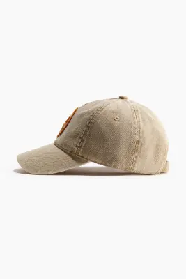 Casquette en twill de coton - Beige clair/oranges