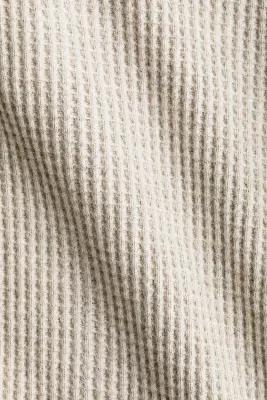 Ensemble 2 pièces en coton gaufré - Beige clair