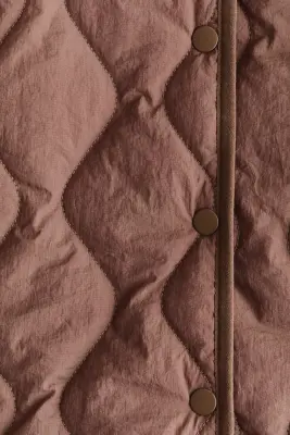 Combinaison d'hiver matelassée en nylon - Marron