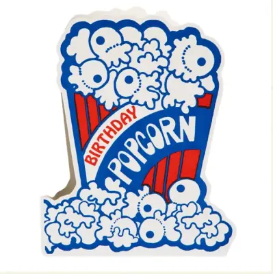 Carte d'anniversaire Popcorn Birthday