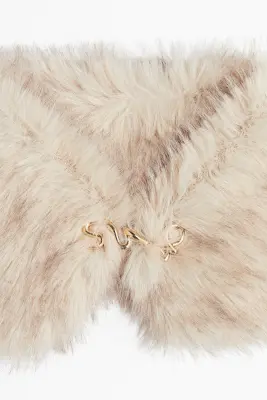 Col duveteux - Beige clair